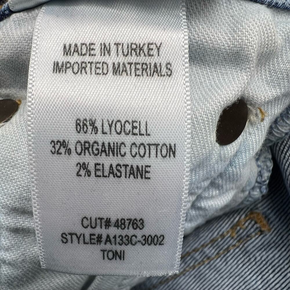 Agolde Toni Mid Rise Skinny Jeans Women’s Size 24 Medium Wash Casual Ankle - Picture 3 of 8